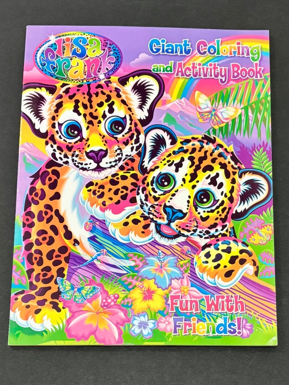 Vintage Lisa Frank Giant Coloring & Activity Book Fun With Friends!